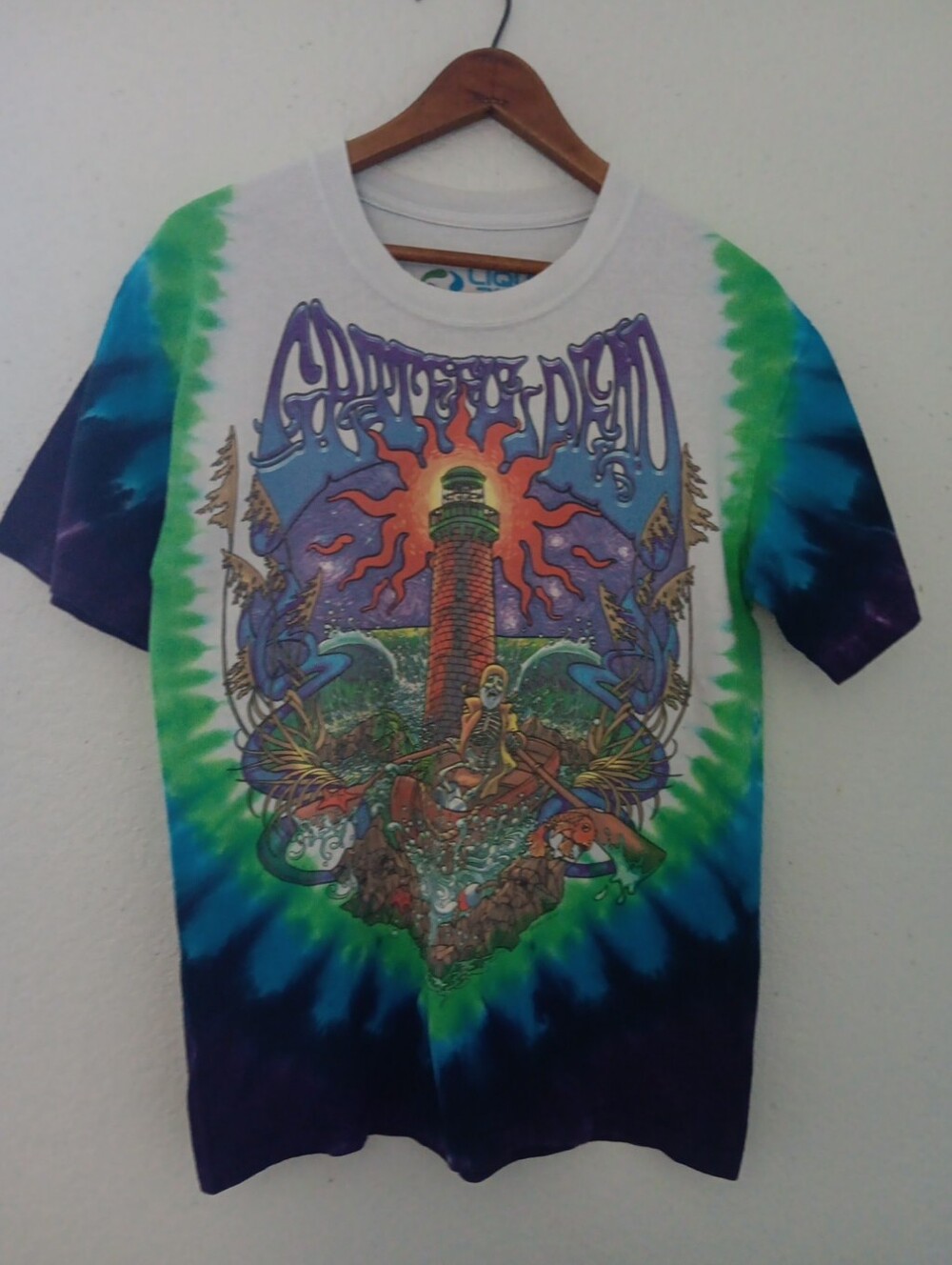 Liquid Blue Grateful Dead Watchtower Tye Dye T Shirt Sz S